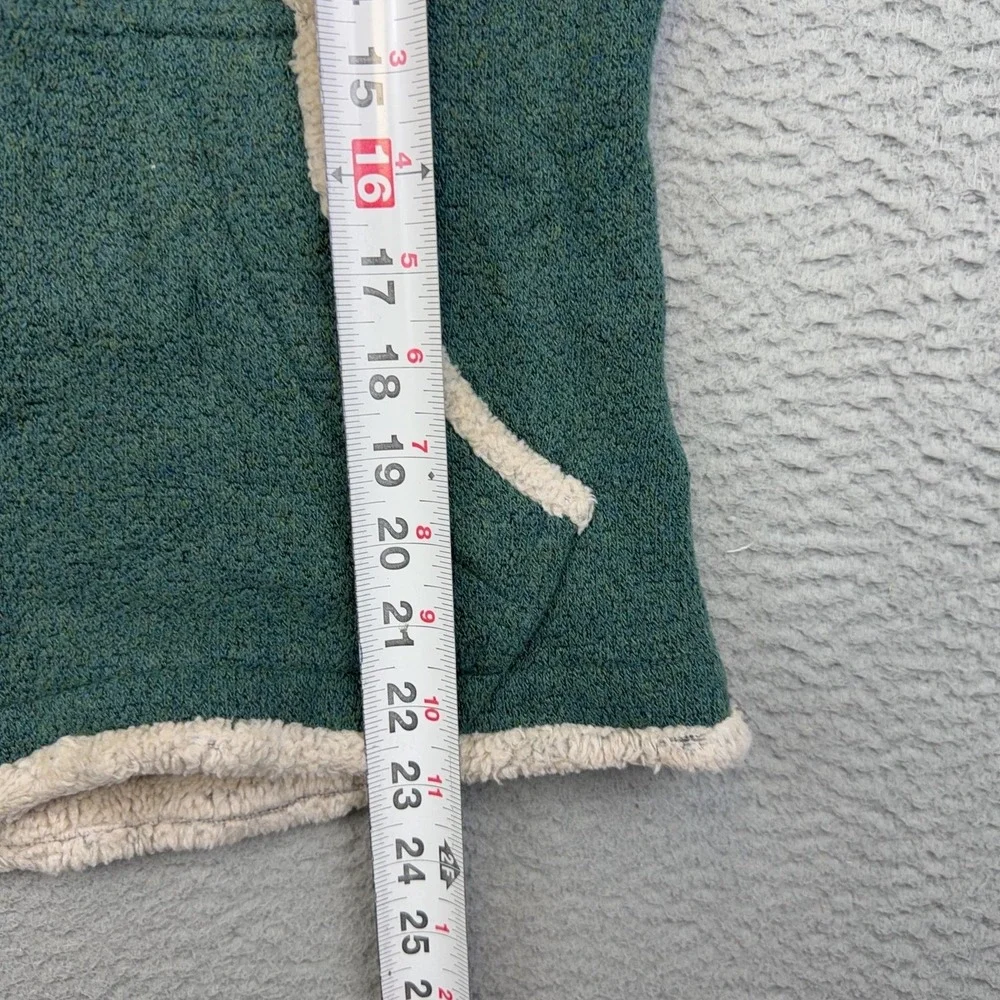 Kuhl Jacket Womens Medium Green Alfpaca Fleece Full Zip Hooded Sherpa Lined